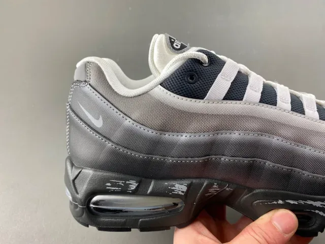 Nike Air Max 95 Metallic Silver and Black Lifestyle Sneakers 3