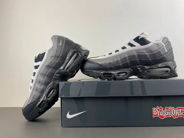 Nike Air Max 95 Metallic Silver and Black Lifestyle Sneakers 14