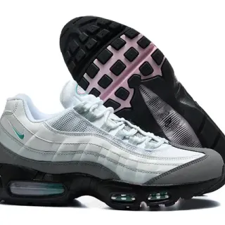 Nike Air Max 95 أبيض رمادي أخضر نعناع حذاء أسلوبي