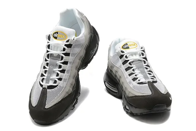 Nike Air Max 95 White Teal Black Yellow Lifestyle Sneakers 12