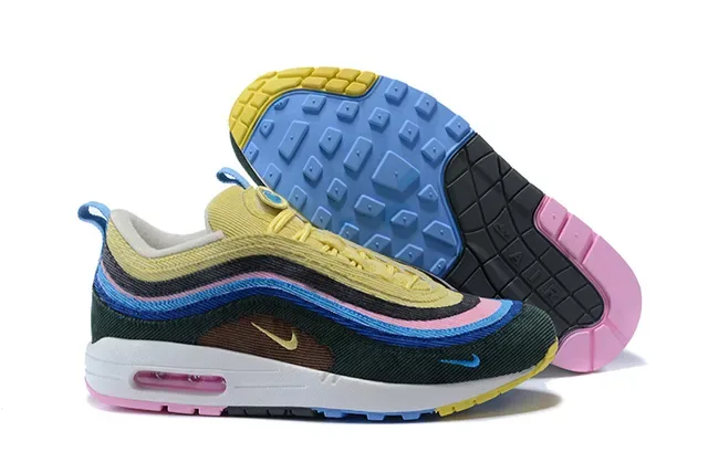 Nike Air Max 97 Multicolor Layered Wave Lifestyle Sneakers 1