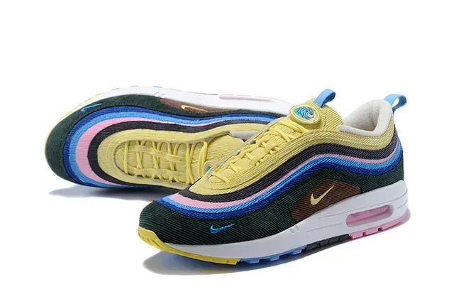 Nike Air Max 97 Multicolor Layered Wave Lifestyle Sneakers 4