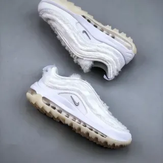 Nike Air Max 97 Shearling-Trimmed أبيض حذاء رياضي lifestyle