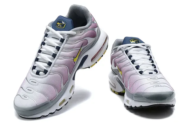 Nike Air Max Plus Pink Silver Yellow Lifestyle Sneakers 3