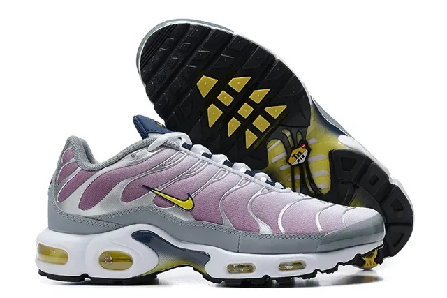 Nike Air Max Plus Pink Silver Yellow Lifestyle Sneakers 5