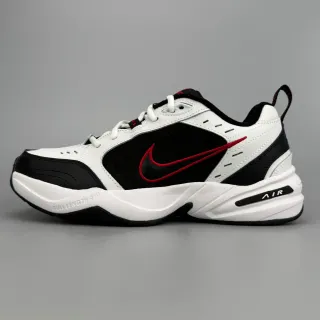 Nike Air Monarch IV أبيض أسود أحمر حذاء سينيكرز نمط حياة