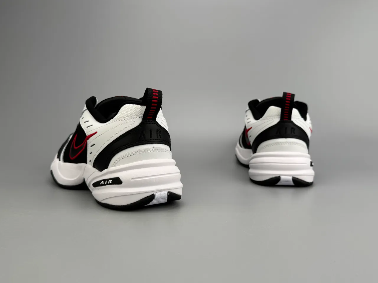 Nike Air Monarch IV White Black Red Lifestyle Sneakers 6