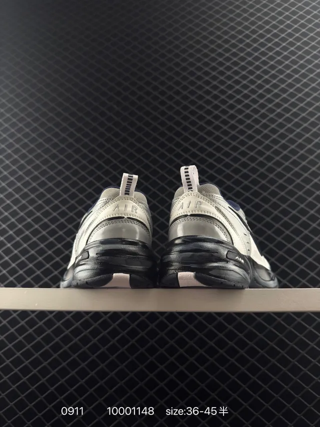 Nike Air Monarch M2K Gray Black Layered Upper Exaggerated Wavy Midsole Chunky Sneakers 3