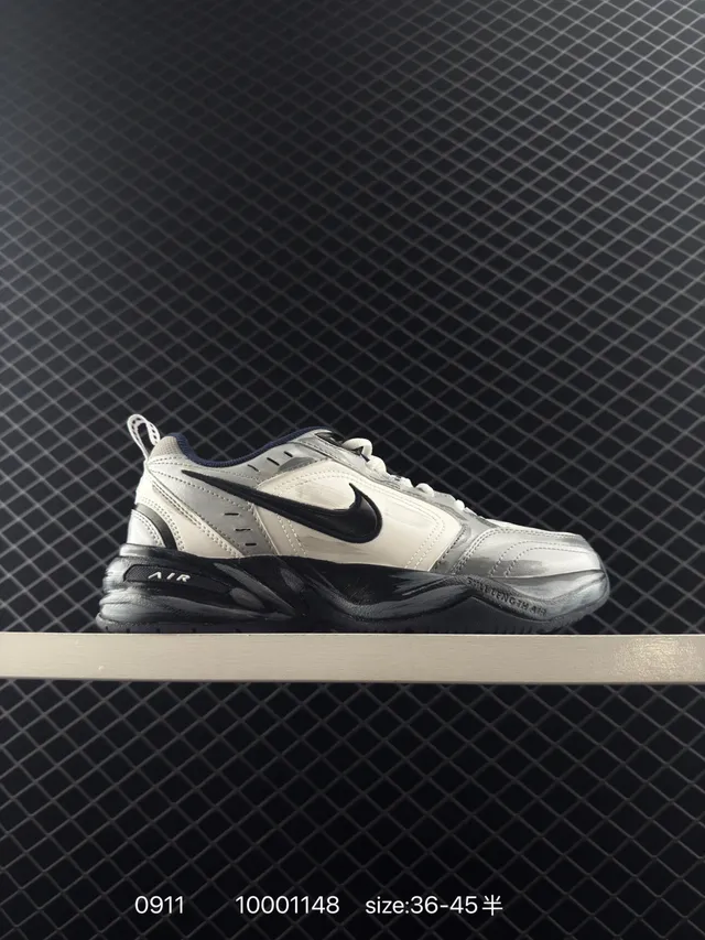Nike Air Monarch M2K Gray Black Layered Upper Exaggerated Wavy Midsole Chunky Sneakers 5