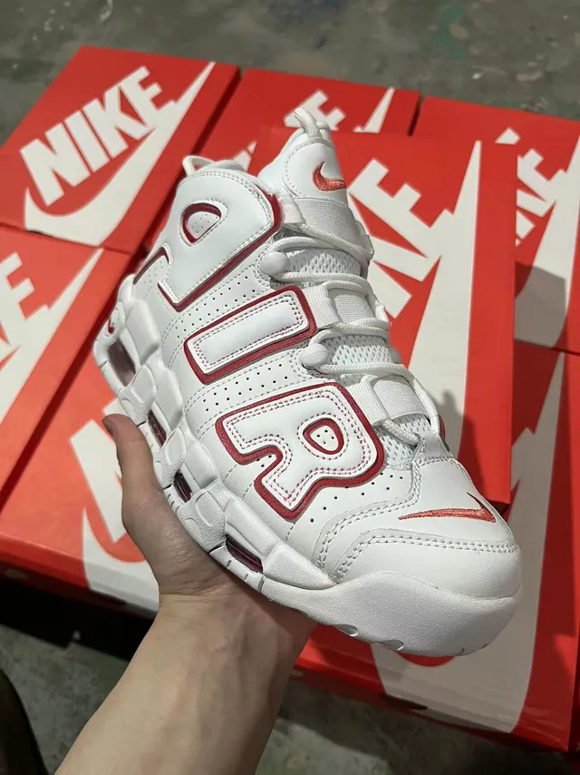 Nike Air More Uptempo 白红篮球鞋 2