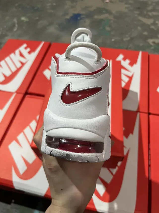 Nike Air More Uptempo 白红篮球鞋 5