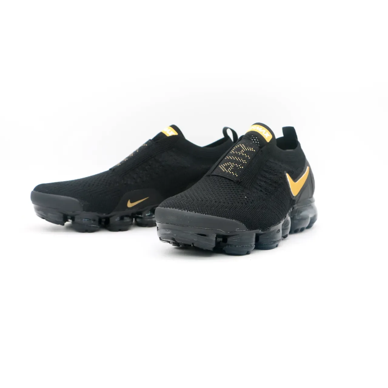 Nike Air VaporMax Flyknit Negro y Amarillo Lifestyle Sneakers 4