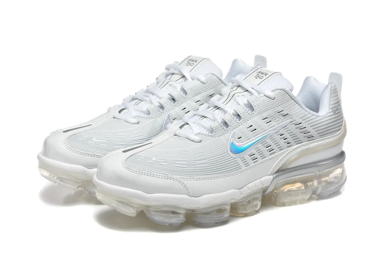 Nike Air VaporMax Plus लाइट ग्रे होलोग्राफिक लाइफस्टाइल स्नीकर 6
