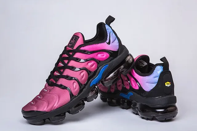 Nike Air VaporMax Plus Chaussures Lifestyle Rose Violet Bleu 19