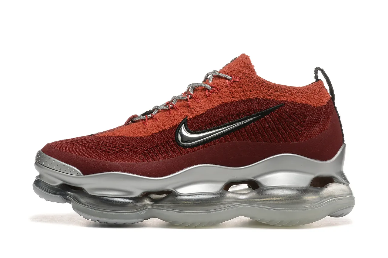 Nike Air VaporMax Plus লাল বুরগন্ডি নিট দৌড়ের জুতো 5