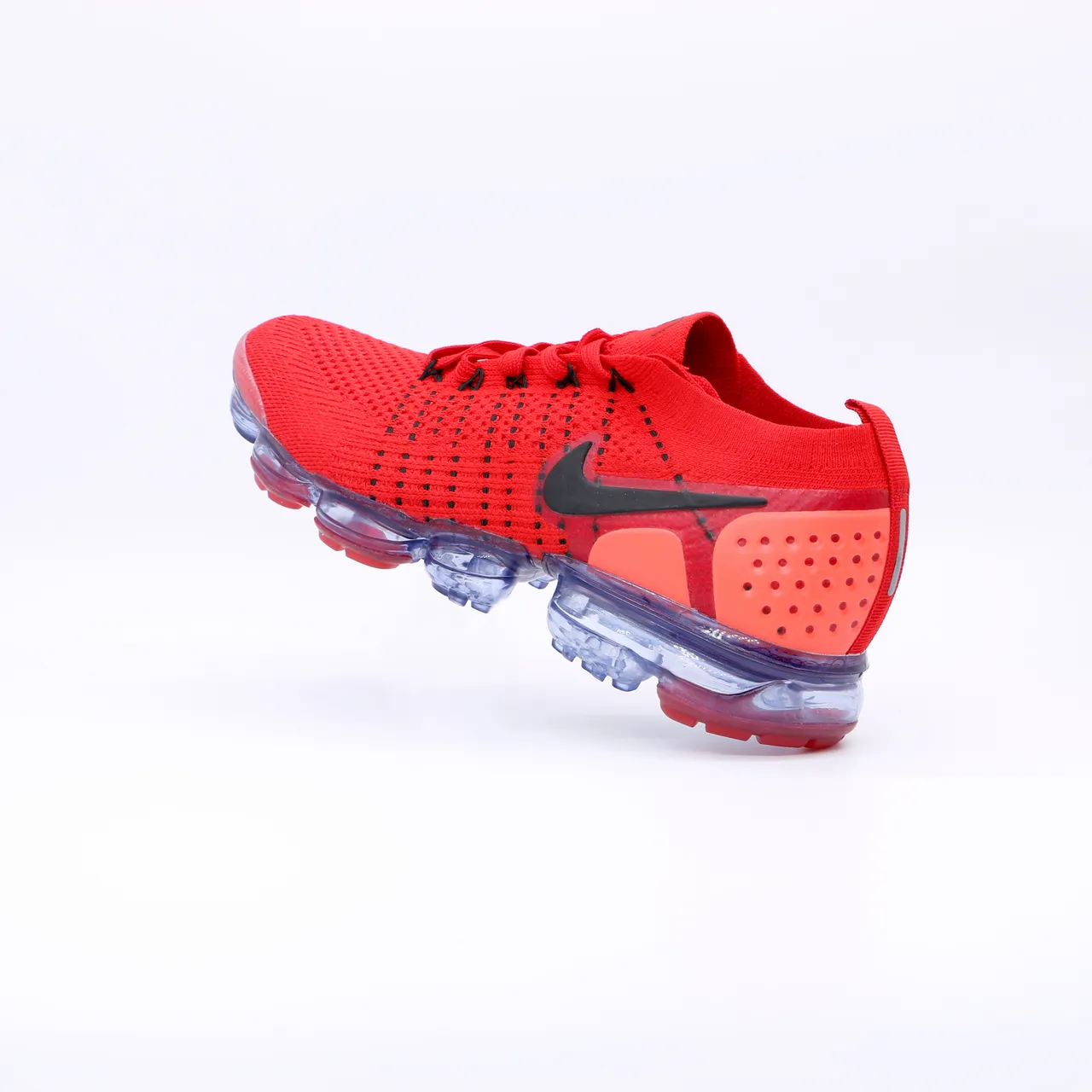 Nike Air VaporMax Rouge Noir Semelle Translucide Chaussures de course 2