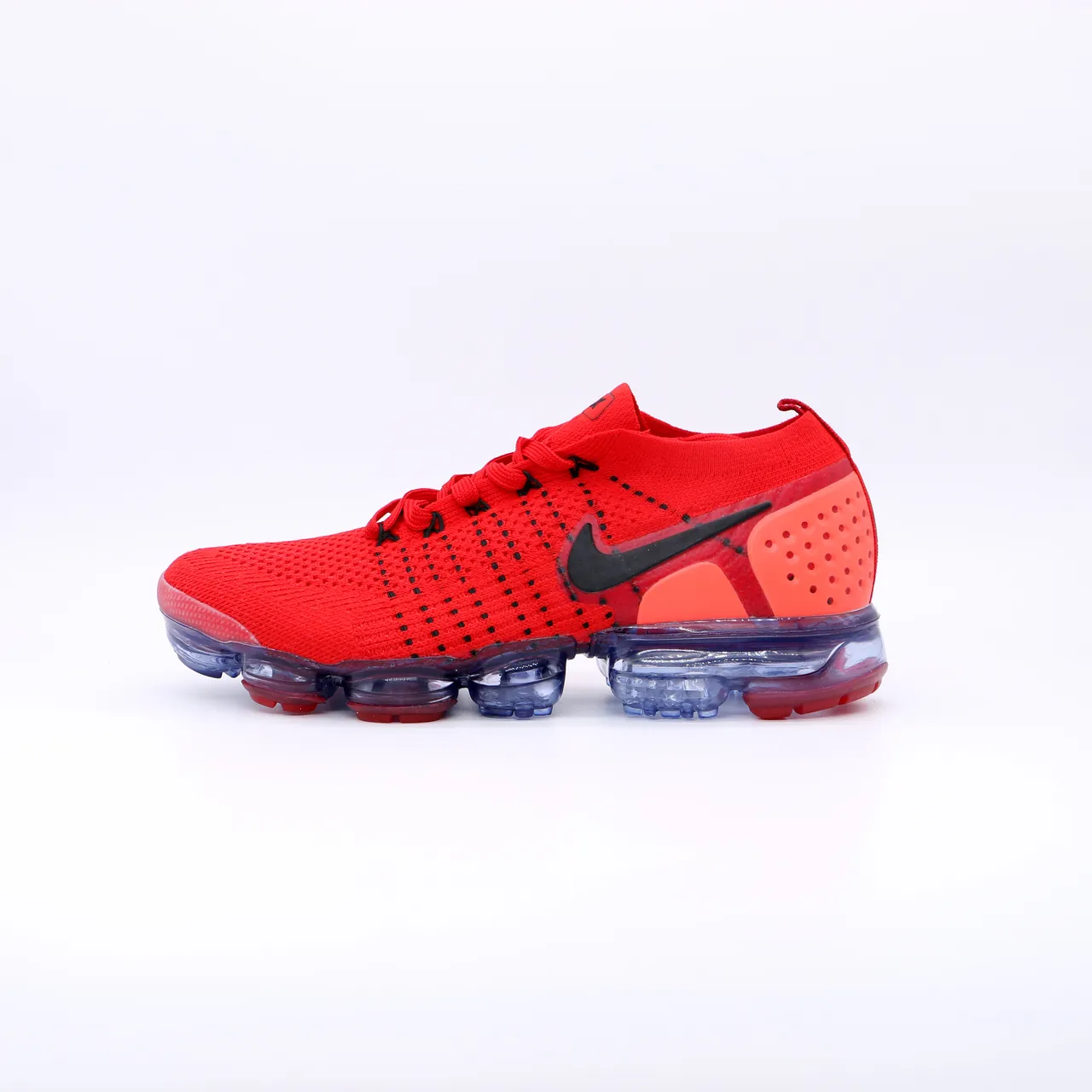 Nike Air VaporMax Rouge Noir Semelle Translucide Chaussures de course 4