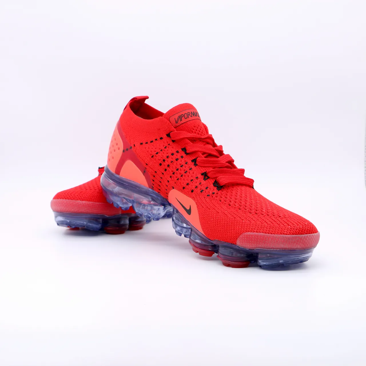 Nike Air VaporMax Rouge Noir Semelle Translucide Chaussures de course 7