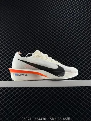 Nike Air Zoom Alphafly NEXT% 4 White Black Orange Running Shoes 2