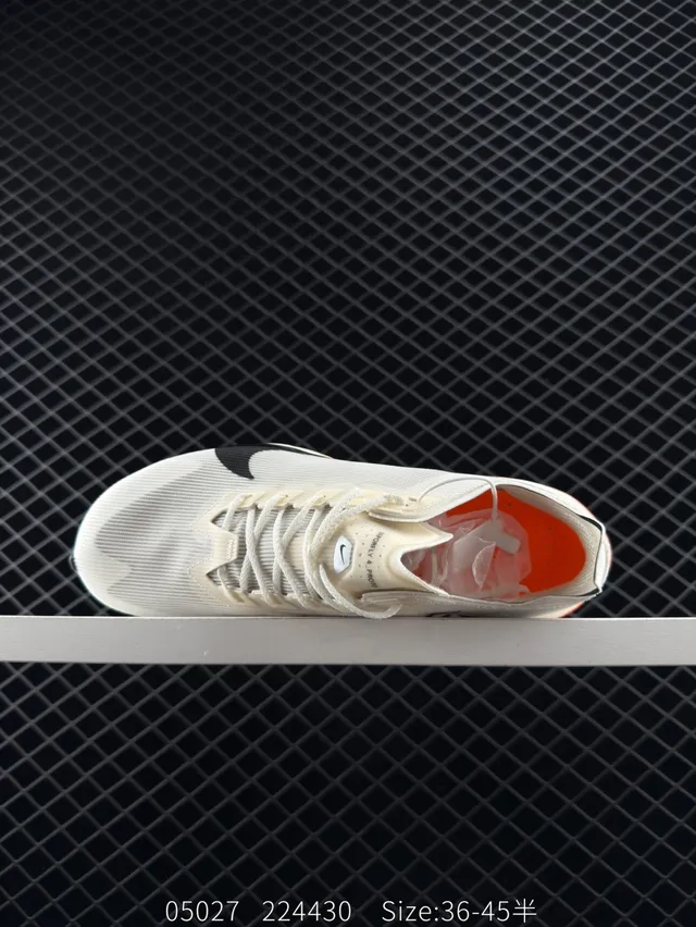 Nike Air Zoom Alphafly NEXT% 4 White Black Orange Running Shoes 5