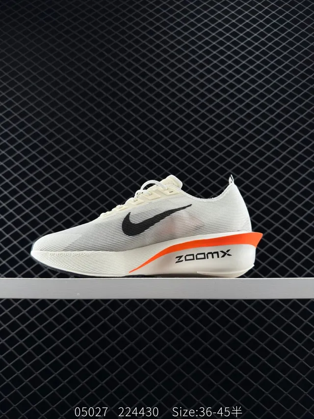 Nike Air Zoom Alphafly NEXT% 4 White Black Orange Running Shoes 6