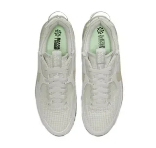 Nike Beige White Low-Top Mesh And Synthetic Overlay Lifestyle Sneakers 2