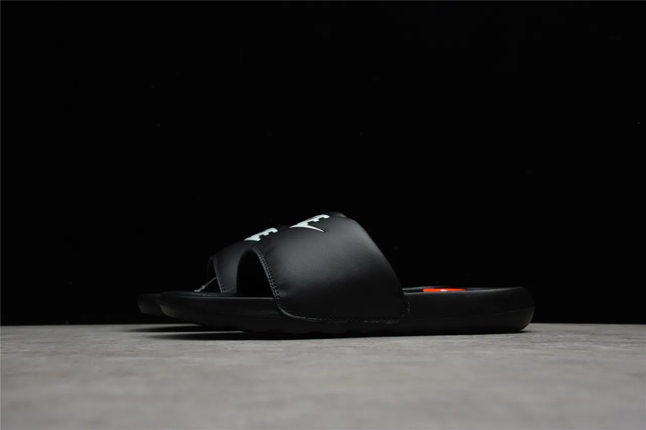 Nike Benassi JDI negro blanco naranja sandalias 6