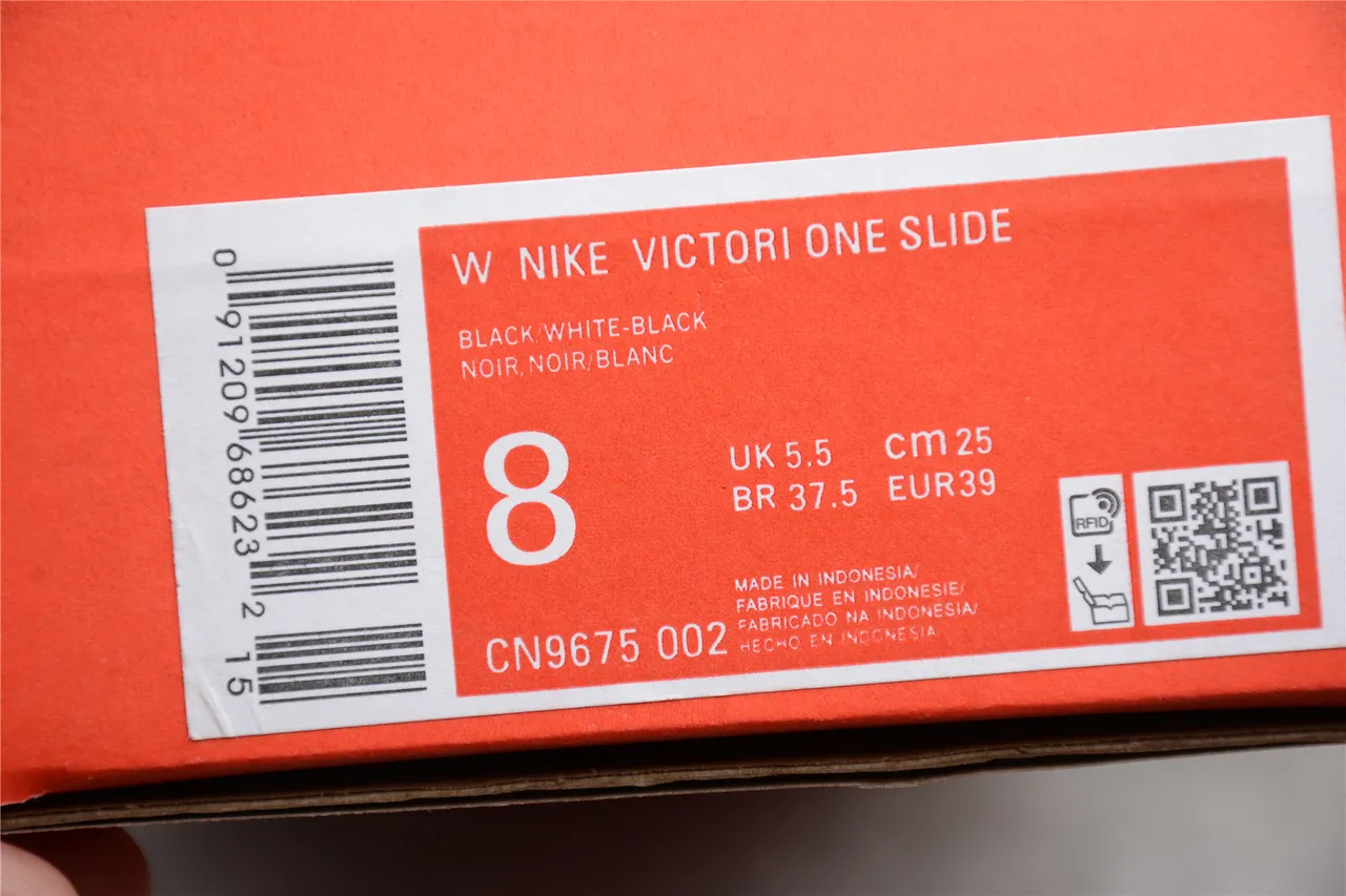 Nike Benassi JDI negro blanco naranja sandalias 8