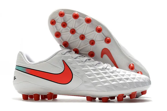 Nike Black Orange Diamond-Quilted Synthetic Upper Low-Cut Football Boot Firm-Ground Soccer Shoes 6
