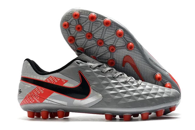 Nike Black Orange Diamond-Quilted Synthetic Upper Low-Cut Football Boot Firm-Ground Soccer Shoes 7