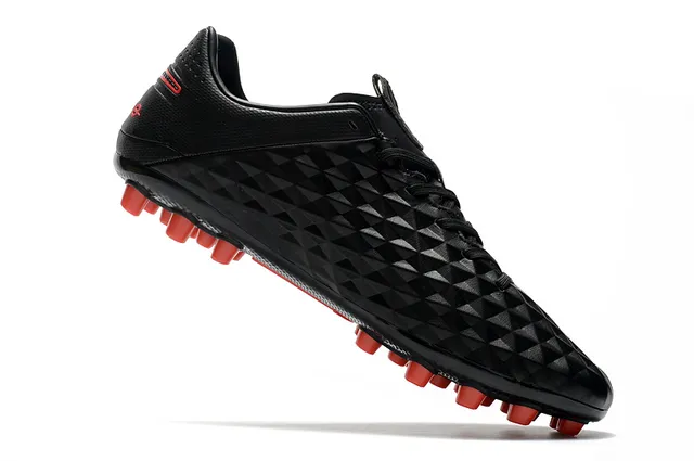 Nike Black Orange Diamond-Quilted Synthetic Upper Low-Cut Football Boot Firm-Ground Soccer Shoes 17
