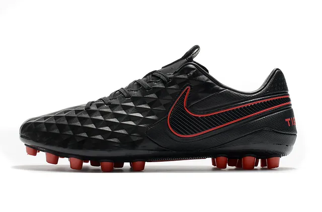 Nike Black Orange Diamond-Quilted Synthetic Upper Low-Cut Football Boot Firm-Ground Soccer Shoes 19