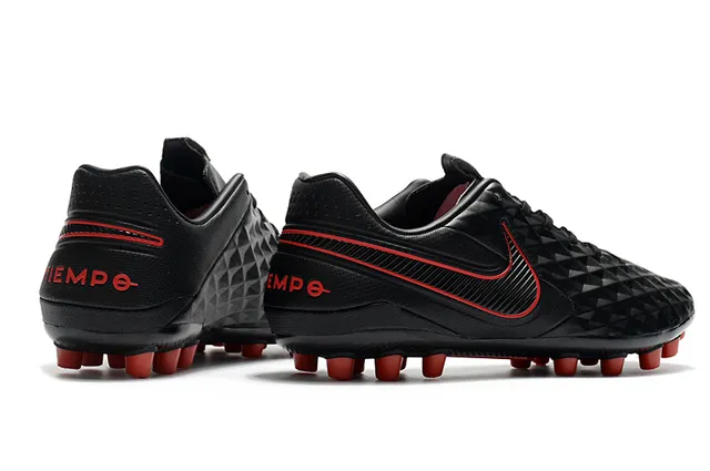 Nike Black Orange Diamond-Quilted Synthetic Upper Low-Cut Football Boot Firm-Ground Soccer Shoes 21