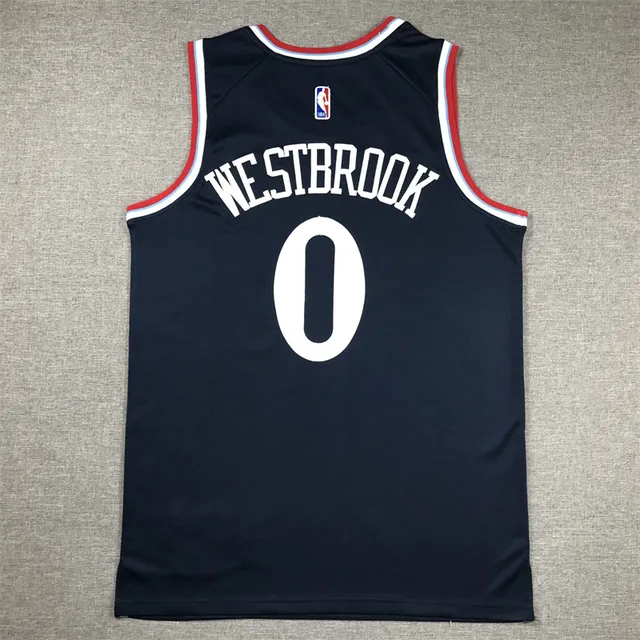Nike Clippers City Edition Navy Red White Jersey 2