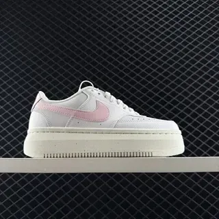 Nike Court Vision Alta Ltr Retro أبيض وردي حذاء رياضي أسلوب حياة