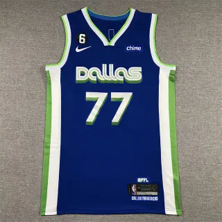 Nike Dallas Mavericks City Edition 蓝绿白球衣