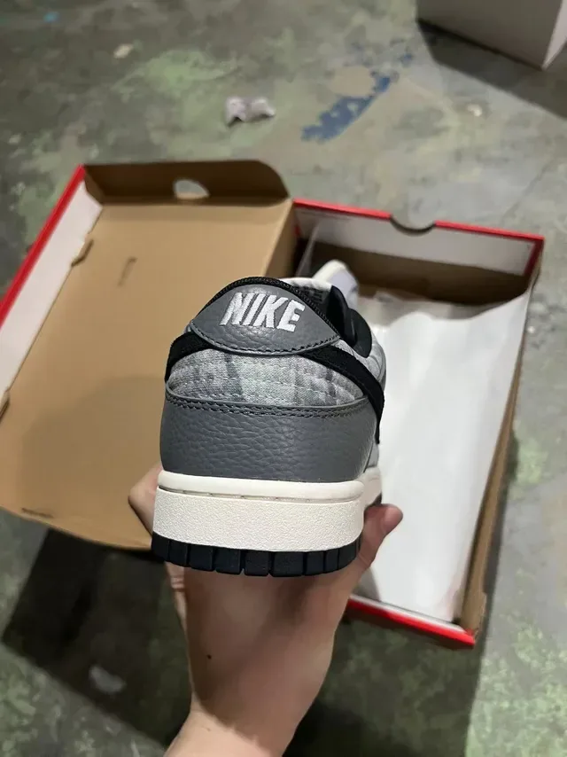 Nike Dunk Low Gray Metallic Camo Lifestyle Sneakers 5