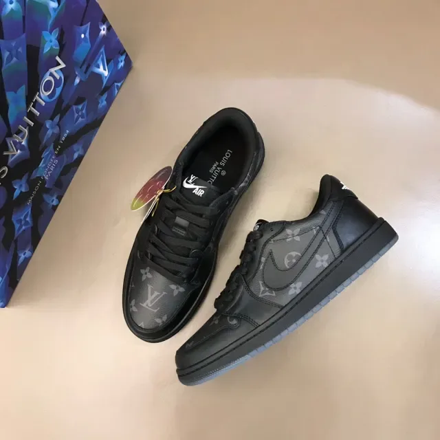 Nike Dunk Low Monogram Print Black Lifestyle Sneakers 8
