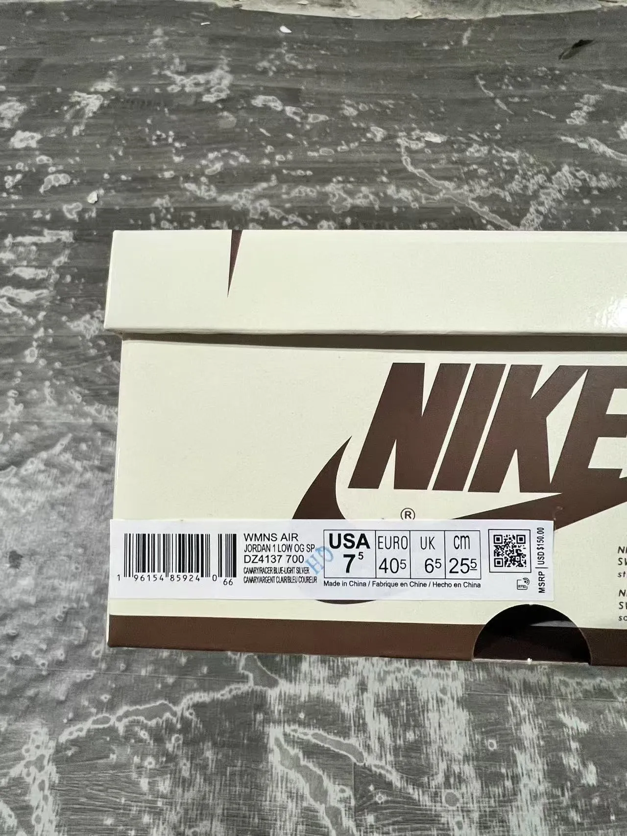 Nike Dunk Low Yellow White Blue Lifestyle Sneakers 10