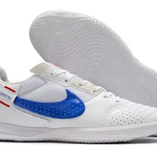 Nike Gato White Blue Red Indoor Soccer Shoes