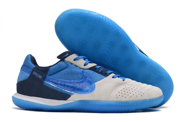 Nike Gato zapatillas de fútbol indoor blancas azules rojas 7