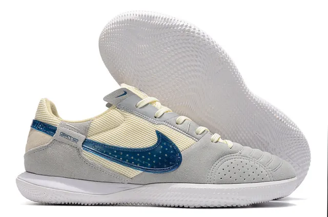 Nike Gato zapatillas de fútbol indoor blancas azules rojas 16
