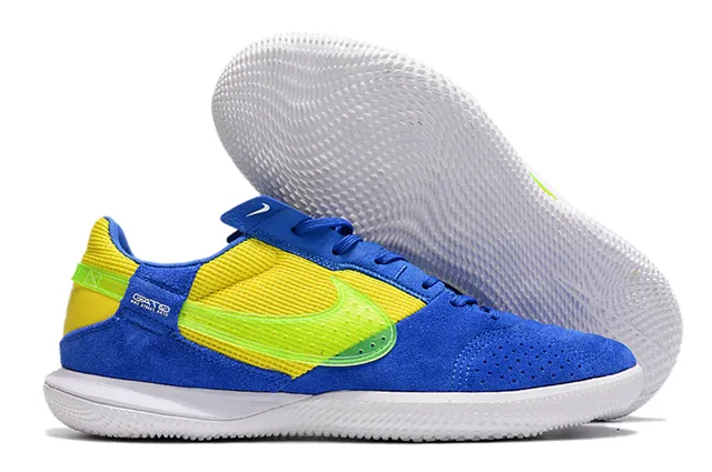 Nike Gato zapatillas de fútbol indoor blancas azules rojas 18