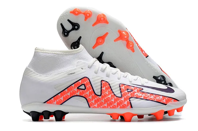 Nike ذهبي أسود معدني نحاسي علوية عالية القطع كمة جوارب أرض صلبة أحذية كرة القدم 3