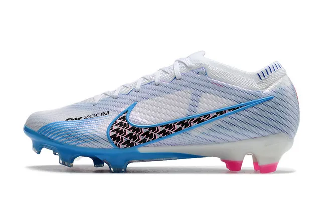 Nike Gold Blue Metallic Copper Upper Iridescent Sole Plate Firm-Ground Soccer Shoes 8