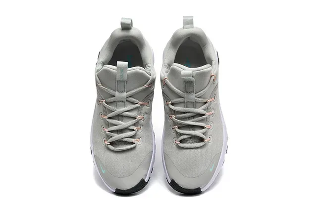 Nike Gray Blue Knit Upper Sculpted White Midsole Lifestyle Sneakers 2