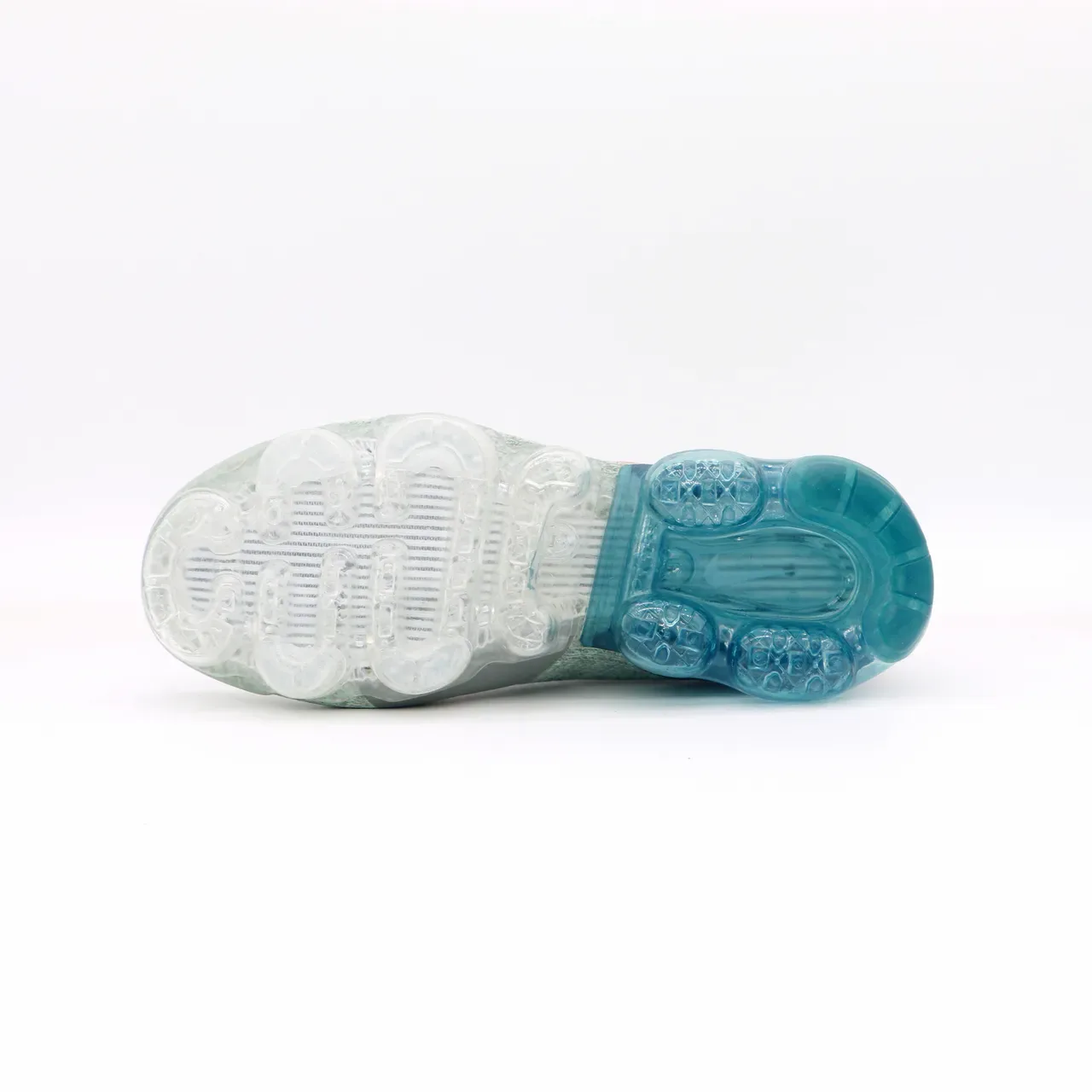 Zapatillas Lifestyle Nike Gris Azul Slip-On Knit Upper Dual-Tone Visible Air Sole 2