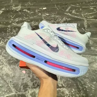 Nike رمادي وردي مرئي طول كامل Air Zoom Unit لافندر أزرق الطبقة الوسطية إطار أسلوب الحياة حذاء رياضي