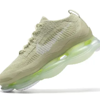 Nike أخضر بيج القطعة العلوية المحبوكة نظام الإغلاق المتكامل حذاء أسلوب حياة