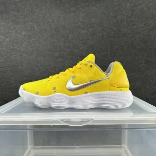Nike Hyperdunk أصفر فضي أعلى شبكة مثقوبة نمط نقاط متفرقة حذاء أسلوب حياة